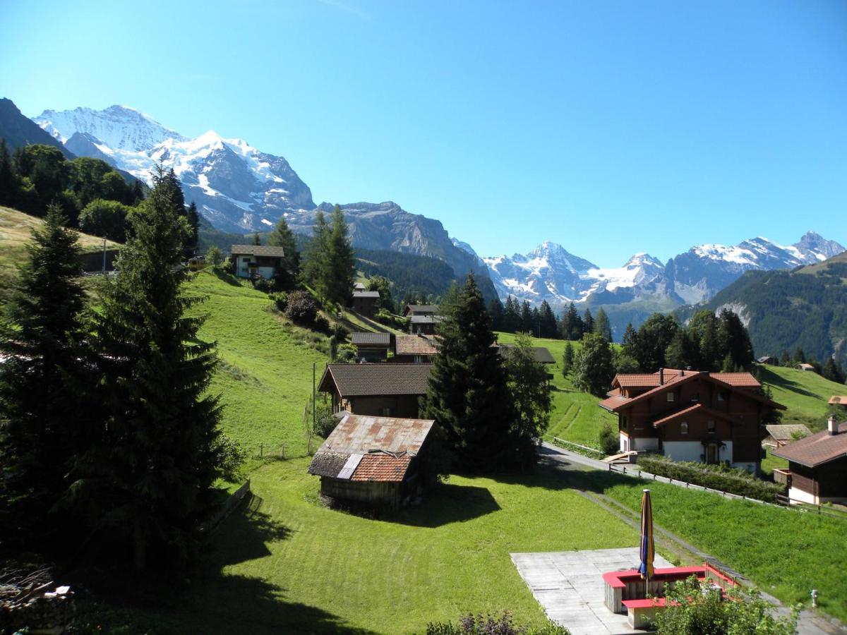 Apartment With Great View At Residence Brunner Wengen Zewnętrze zdjęcie